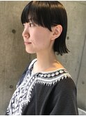 bibito 前髪切りっぱなしマッシュボブ  エッジショート