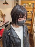 #暗髪 #カラー #ショート #ボブ #ミディアム