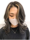 【白髪ぼかし×インナーカラー】フェイスフレーミング☆