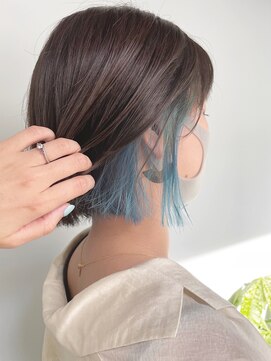 アンジェリカ(Angelica Total Beauty Lifestyle Design) インナーカラー/グレージュ/ミニボブ