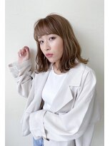ハピネス 王寺店(Happiness) エアリーミディ ひし形シルエット ミルクティーブラウン