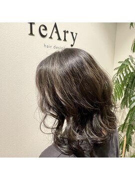 フィーリー ヘア デザイン 太田店(feAry) 赤味抹殺カーキグレージュ×ハイライト