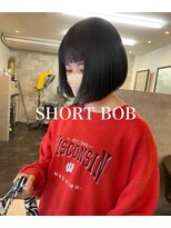 ソウバイジョージ(Sow by George)&nbsp;sow博多 切りっぱなしボブ×黒髪