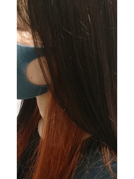 アフティ(afumty) 明るめオレンジのインナーカラー!