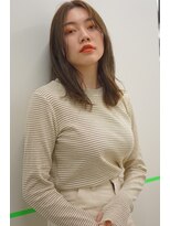 ドルセプラタ(Dulce plata)&nbsp;透け感フェイスレイヤーヌーディこなれ無造作ヘア20代30代40代