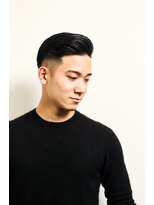 メリケンバーバーショップ トーキョー(MERICAN BARBERSHOP TYO)&nbsp;MEN'SHAIRツーブロック束感ショート波巻きハイライト97