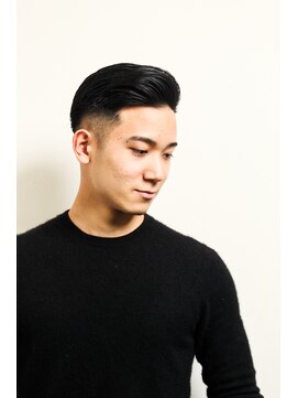 メリケンバーバーショップ トーキョー(MERICAN BARBERSHOP TYO) MEN'SHAIRツーブロック束感ショート波巻きハイライト97