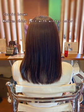 ピールアーク(peal ark) 大人美人/外ハネボブ/冬カラー/くびれミディアム/20代30代