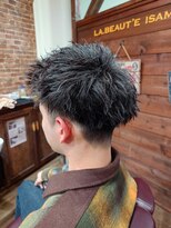 ラボーテイサミヘアーイースト(La.beaut'e ISAMI HAIR EAST) ウルフマッシュパーマハイライト〈理容室〉東浦和メンズ