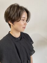 セロ 東辻井店(SERO)&nbsp;【SERO東辻井】ハンサムショート_脱白髪染め_オリーブベージュ