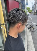 メンズホワイトハイライトカラー/錦糸町北口