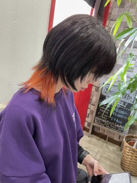 ロッソフィーロ(Rosso Filo) オレンジインナーカラー Instagram【@dai_n29】