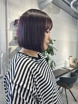 クラヴィア エクラート 梅田店(CLAVIA.ECLART)&nbsp;透明感抜群！ピンクパープルカラー×ボブ/ショート[梅田]