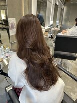 ラック(LUCK)&nbsp;レイヤーぱっつん前髪ステップボーンカットシルキー船橋/韓国