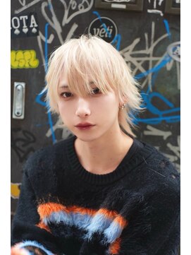 ポプルス(popls) 中性ホワイトブロンドウルフ/ホワイトカラーウルフ/メンズウルフ