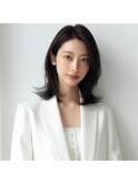 ★イメチェンモテ髪美髪艶感似合わせカットミディアムレイヤー