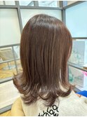 アッシュブラウン20代30代40代◎大人可愛い小顔外はね