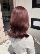 ワークスヘアー(WORKS HAIR)&nbsp;ブリーチなしダブルカラー ピンクブラウン