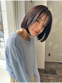 30代40代髪型ショートウルフ前髪ボブミニウルフタッセルボブ