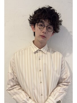 ファム(FAM) メンズパーマ　シャドウパーマ　刈り上げなし　中目黒　代官山