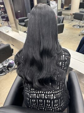 ペレ 栄 アネックス(PELE栄ANNEX) 韓国 くびれロング レイヤー ワンホンヘア 小顔前髪