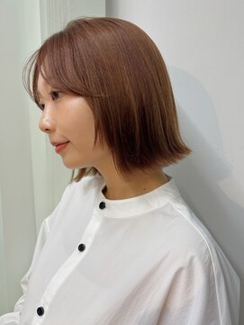 ガーデン 銀座(GARDEN) ボブ 外はね 顔まわり 前髪カット 前髪 レイヤー ぷつっとボブ