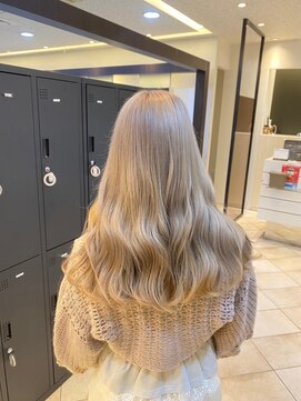 プロデュース 淵野辺店(Produce) ハイライトカラーミルクティーベージュケアブリーチダブルカラー