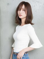 ニューヨークニューヨーク 樟葉店(NYNY) ゆるふわミディアム/ハッシュカット/ベージュ/韓国レイヤー