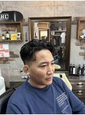 MEN’S HAIR/サーフカール/刈り上げセンターパート/印西