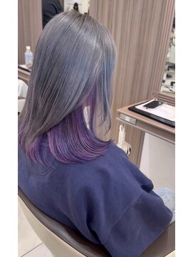 寒色系インナーカラー！