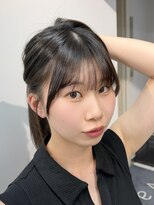 ヴェイン 渋谷(vain)&nbsp;小顔カット顔まわりカットココアブラウンミディアムレイヤー