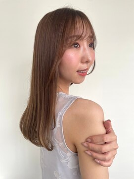 カバーヘア ブリス 志木南口駅前店(COVER HAIR bliss) ココアベージュ/艶カラー/フェアリーレイヤー/韓国ヘアp志木