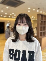 カノエ 下関熊野店(canoe)&nbsp;ワンカールで可愛いレイヤーボブ