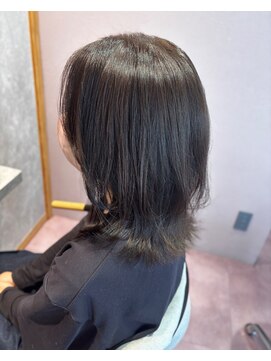 ベルタバイメルク(belta by merc.) 暗めオリーブボブ4.5イメチェン