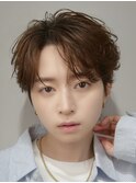韓国マッシュコンマヘアルーズパーマナチュラルニュアンスパーマ