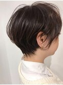 どんな骨格でもカバー可能★耳かけ透け感ショート