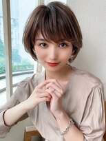 アフロート ディル(AFLOAT D'L)&nbsp;◎大人かわいい/前髪/ココアブラウン/フリンジウェーブ/艶カラー