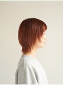 顔型別ヘアスタイル特集/マロンベージュ/Aラインボブ/新宿