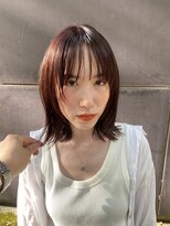 ガタカ(GATTACA)&nbsp;顔まわりレイヤーとウォームレッド