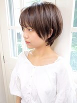 ハウスアンドヘアーワークス(House&Hair works) 前髪長め大人小顔ショート30代40代50代　藤沢