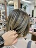 【大人のこなれ感☆上品ハイライト】カット+ハイライトカラー+全体カラー