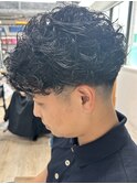 【メンズツーブロパーマ】
