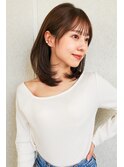 ブランジュ韓国レイヤーカット×前髪ありくびレイヤーミディ