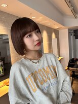 サンド 鹿児島中央(sand)&nbsp;黒髪/グレーベージュ/レイヤーロング/前髪パーマ[鹿児島中央駅]