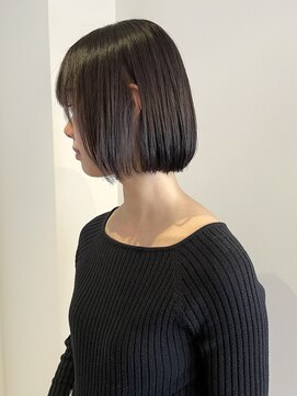 ベンジー 薬院大通店(benji) ミニボブ/丸みボブ/グレージュ  薬院/天神