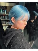 【雰囲気最強！水色ショートヘア】