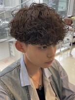 リット バイ フィフス 天文館店(Lit. by fifth)&nbsp;メンズパーマ波巻きスパイラルパーマメンズマッシュツーブロック