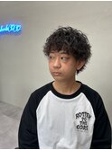 波巻きパーマ