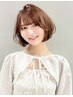 新規限定【艶々☆】カット＋透明感カラー＋link ３stepトリートメント 