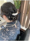 お呼ばれヘアー 結婚式アレンジ